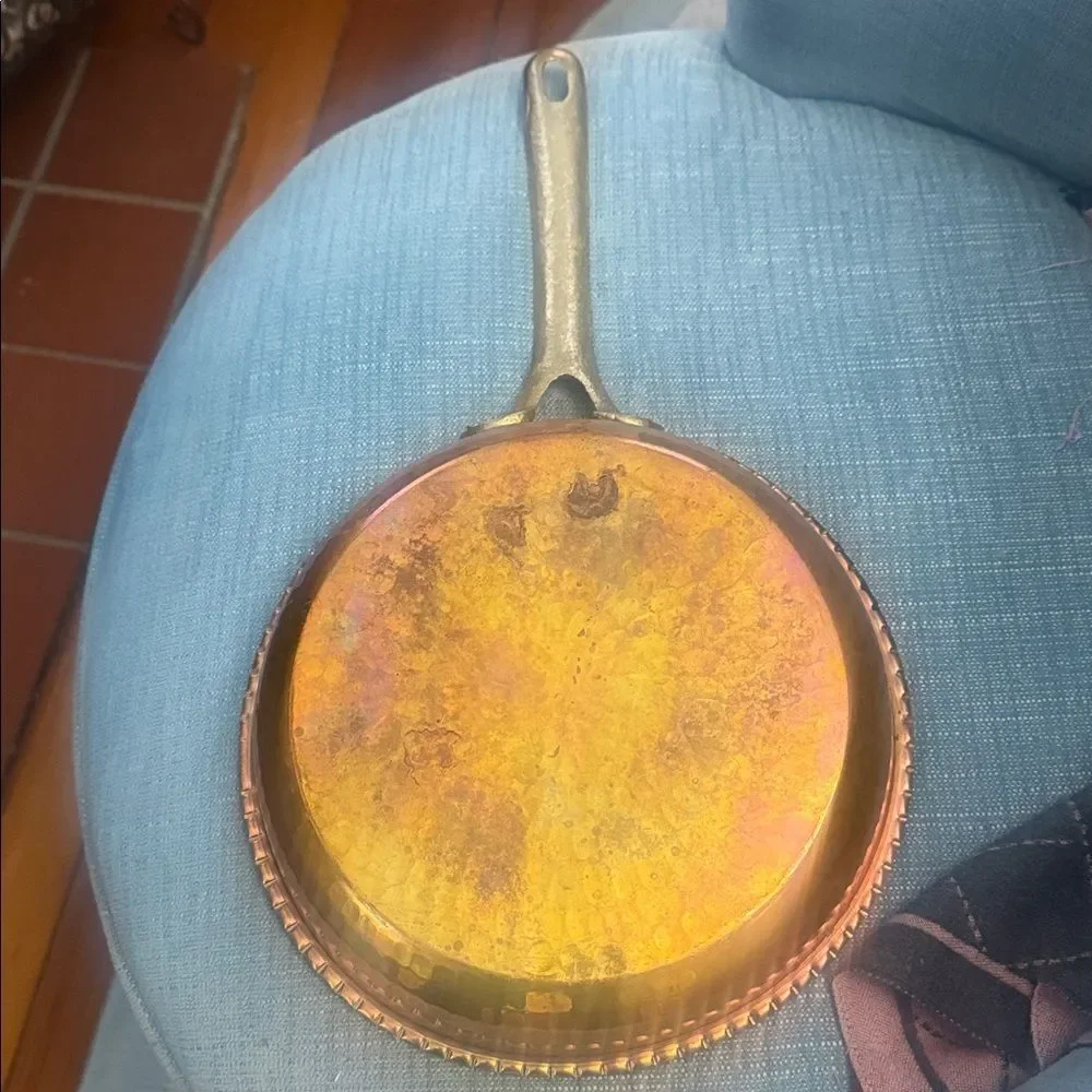 Hammered Copper Skillet Frying Pan